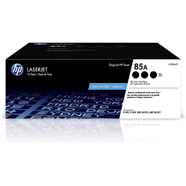 HP 85A Black Standard Yield Toner Cartridge, 3/Pack, print up to 1600 pages