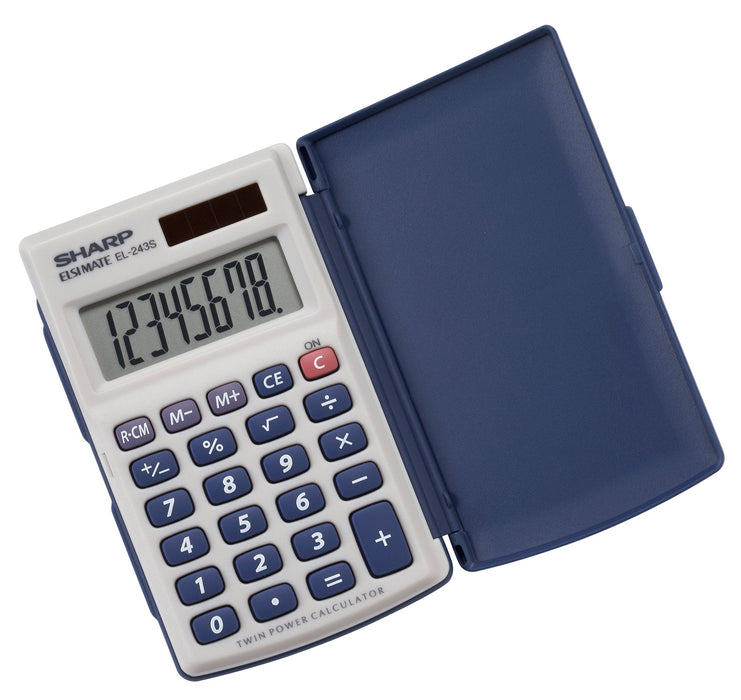 Sharp EL-243SB 8-Digit Basic Handheld Calculator