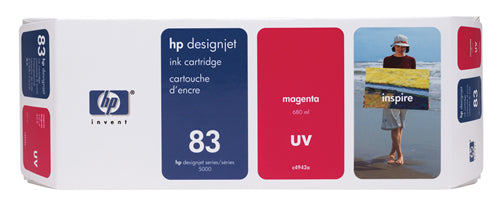 C4942A HP #83 MAGENTA UV INK CARTRIDGE FOR DESIGNJET 5000 SE