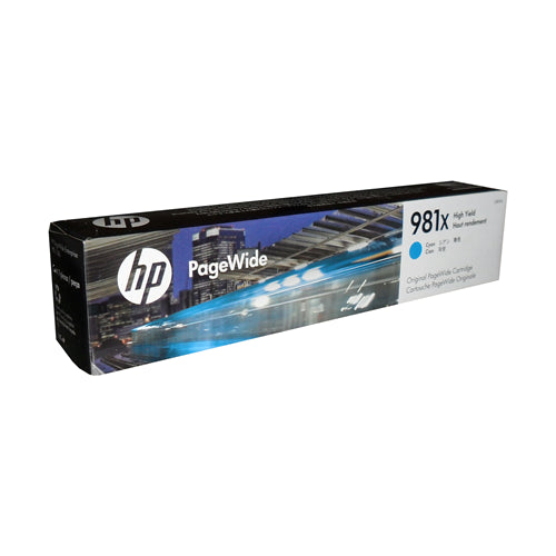 L0R09A HP #981X CYAN HIGH YIELD PAGEWIDE FOR 556DN/586DN 10K