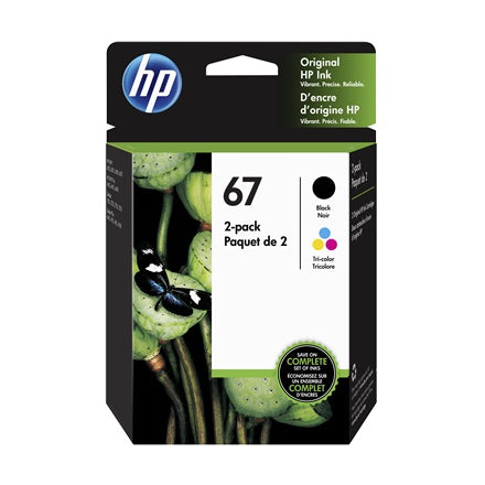 3YP29AN HP 67 Black and Tri-Colour Original Ink Cartridges (