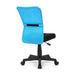 Swivel Mesh Office Chair , Armless, Mid-Back- Blue