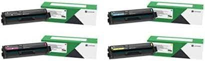 Lexmark C3210C0, C3210K0, C3210M0, C3210Y0 CMYK 4-Pack Colour Return Program Toner Cartridge Set for C3224, C3326, MC3224, MC3326