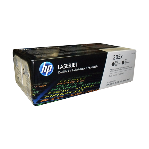 HP 305X Blk Dual Pack LJ Toner Cartridge