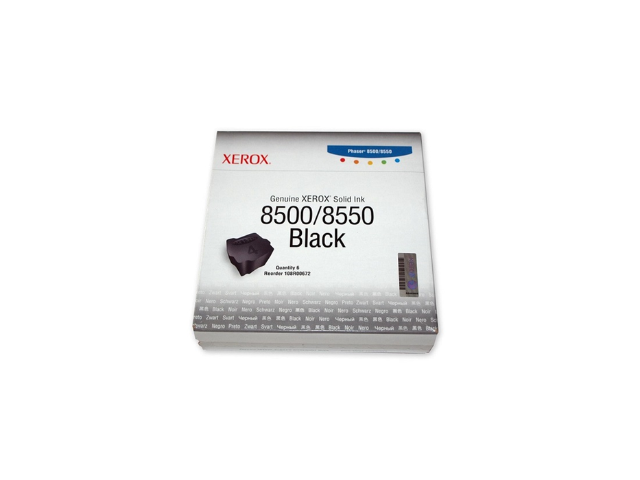 XEROX 6 STICKS BLACK SOLID INK FOR PHASER 8500/8550